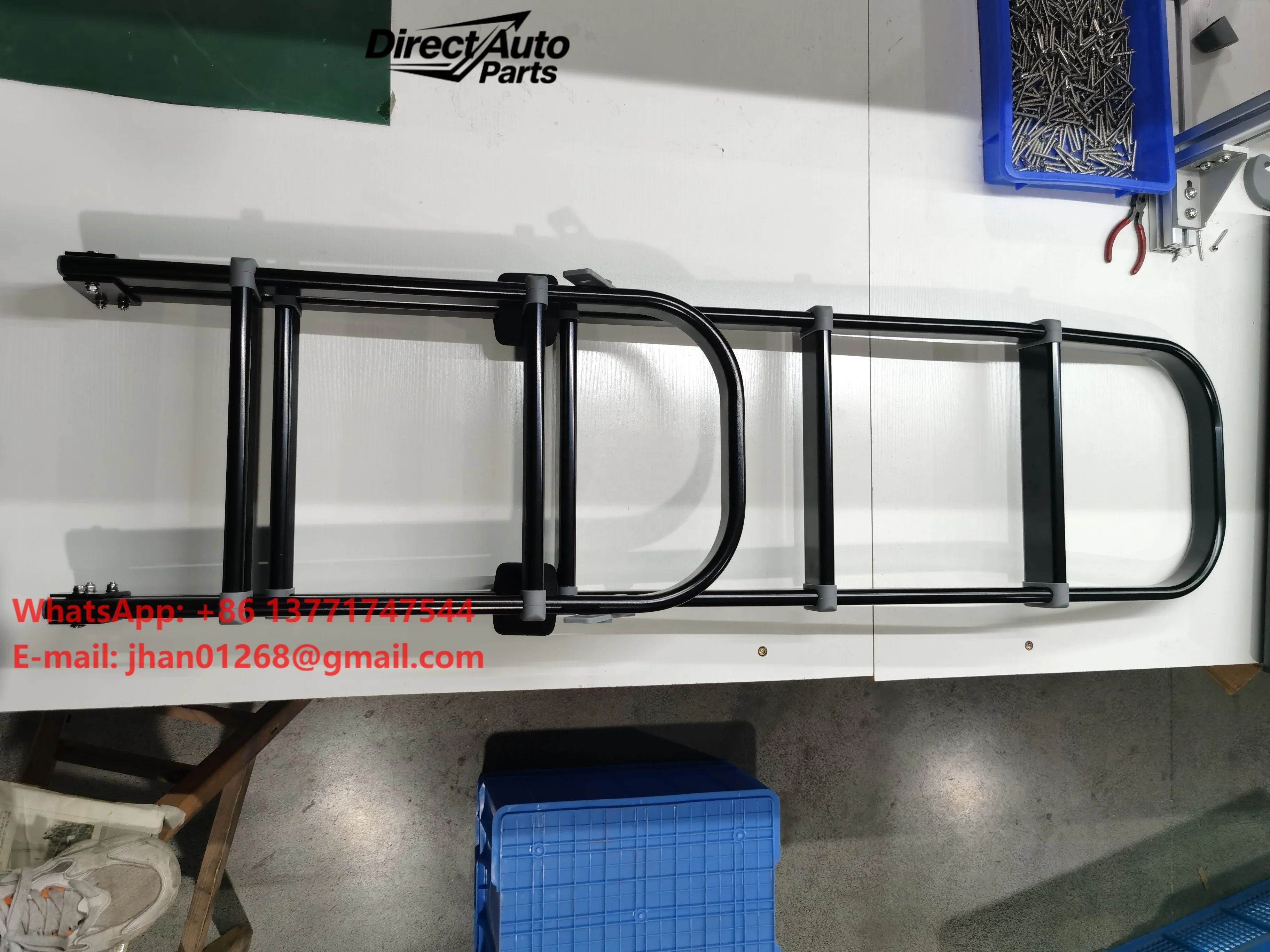 HEYRV High Quality RV Accessories Black Kit Towing External Ladder Aluminum Alloy Ladder Caravan Car Folding Rear Ladder
HEYRV High Quality RV Accessories Black Kit Towing External Ladder Aluminum Alloy Ladder Caravan Car Folding Rear Ladder