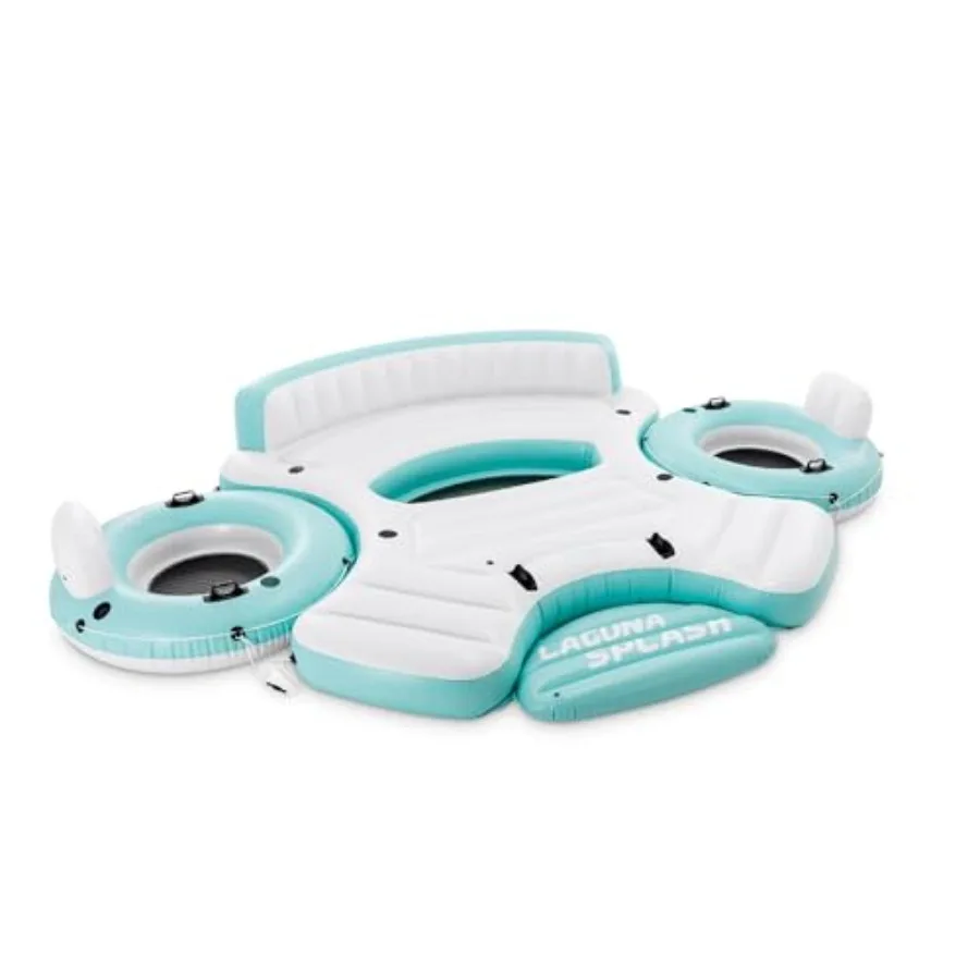 Надувной плот для отдыха на воде с 2 отдельными съемными шезлонгами, соединителями, встроенными подстаканниками и ручками для переноски, синий, для бассейна
Надувной плот для отдыха на воде с 2 отдельными съемными шезлонгами, соединителями, встроенными подстаканниками и ручками для переноски, синий, для бассейна