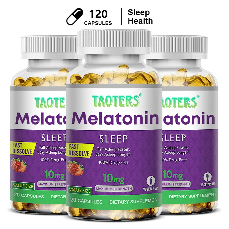 Melatonin capsules 10MG - promotes restful sleep and reduces stress, uninterrupted sleep, antioxidant effect
Melatonin capsules 10MG - promotes restful sleep and reduces stress, uninterrupted sleep, antioxidant effect