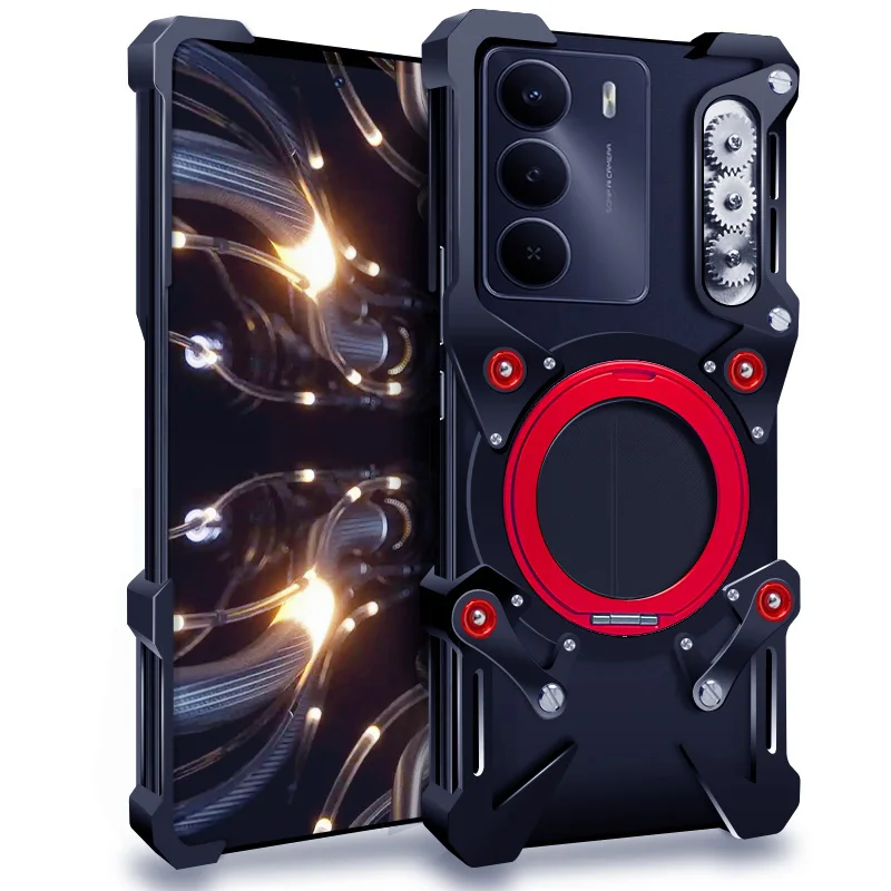 Aluminum Metal Armor Bumper Cooling bracket Case For Realme 14 Pro Plus 14t 14x 10 12 13 Pro Plus Cover
Aluminum Metal Armor Bumper Cooling bracket Case For Realme 14 Pro Plus 14t 14x 10 12 13 Pro Plus Cover