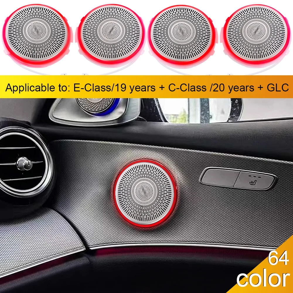 For Mercedes Benz W213 W205 X253 C-Class/E-Class/GLC Car Door Horn Decorative Shell Cover Ambient Light New LED Speaker Cover
For Mercedes Benz W213 W205 X253 C-Class/E-Class/GLC Car Door Horn Decorative Shell Cover Ambient Light New LED Speaker Cover