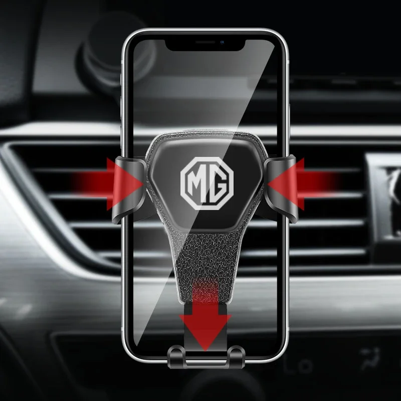 Gravity Induction Car Phone Holder Air Vent GPS Navigation Stand 1 Second Auto Lock Leather Texture Support Bracket With MG Logo
Gravity Induction Car Phone Holder Air Vent GPS Navigation Stand 1 Second Auto Lock Leather Texture Support Bracket With MG Logo