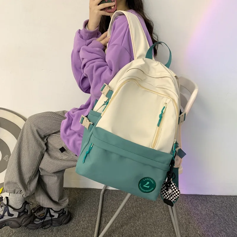 School Backpack for College Students Quality Nylon Waterproof Schoolbag Large Capacity Rucksack Travel Laptop Backpack for Women
School Backpack for College Students Quality Nylon Waterproof Schoolbag Large Capacity Rucksack Travel Laptop Backpack for Women