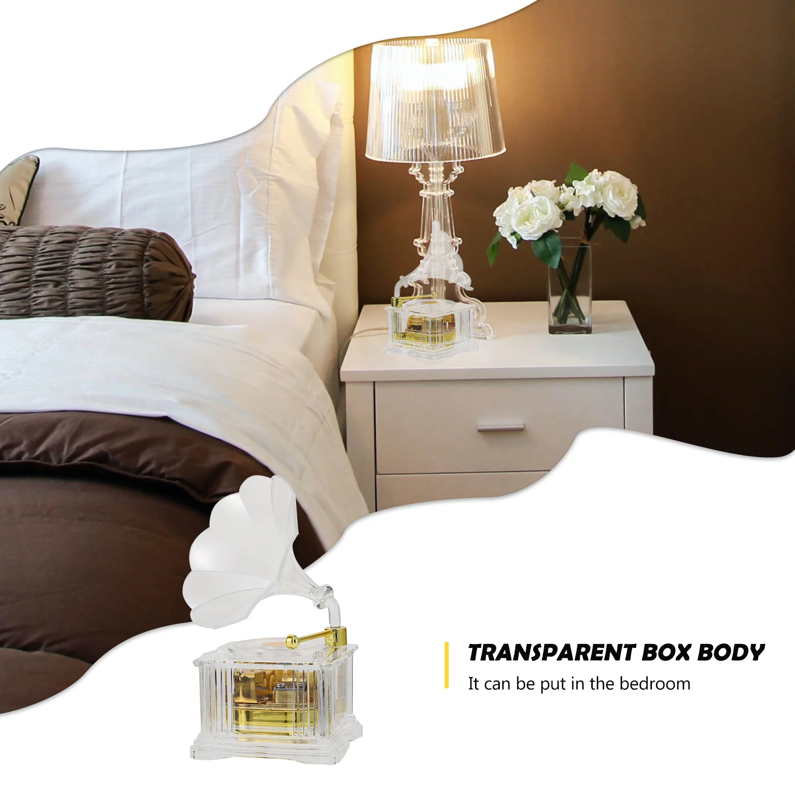 Phonograph Design Music Box Creative Home Adornment Exquisite Workmanship Clear Melody Nonfading Birthday Gift
Phonograph Design Music Box Creative Home Adornment Exquisite Workmanship Clear Melody Nonfading Birthday Gift