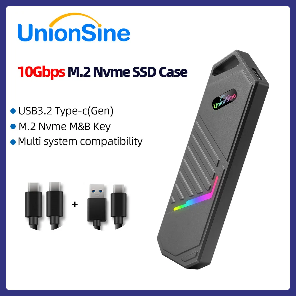 Корпус UnionSine M.2 NVMe SSD USB 3.2 Gen2 10 Гбит/с NVMe PCI-E M.2 Корпус твердотельного накопителя с поддержкой UASP для жесткого диска
Корпус UnionSine M.2 NVMe SSD USB 3.2 Gen2 10 Гбит/с NVMe PCI-E M.2 Корпус твердотельного накопителя с поддержкой UASP для жесткого диска