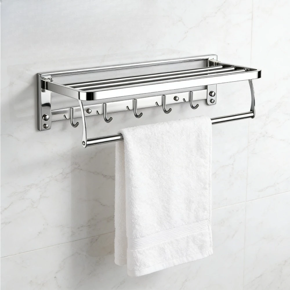 Bathroom waterproof rack, high quality wall-mounted towel rack, 304 stainless steel durable material
Bathroom waterproof rack, high quality wall-mounted towel rack, 304 stainless steel durable material