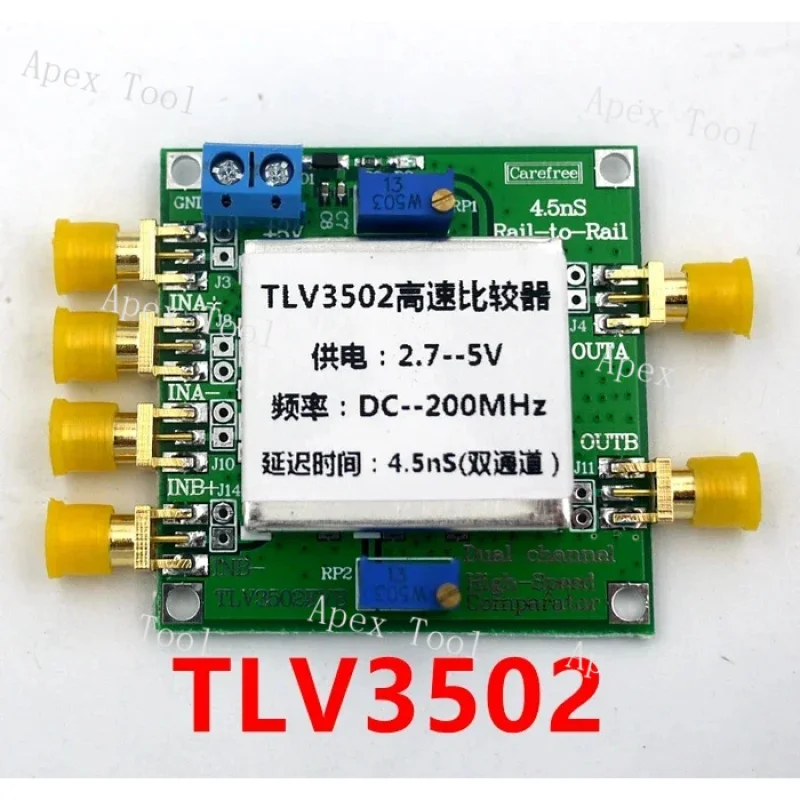 Модуль компаратора TLV3502 Двухканальный высокоскоростной компаратор TLV3502 TLV3501
Модуль компаратора TLV3502 Двухканальный высокоскоростной компаратор TLV3502 TLV3501