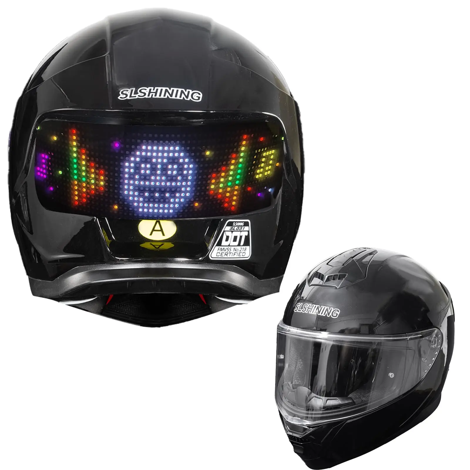 Полнолицевой мотоциклетный шлем со светодиодным дисплеем, задним фонарем, программируемым мотоциклетным светодиодным шлемом с управлением через приложение Bluetooth для взрослых
Полнолицевой мотоциклетный шлем со светодиодным дисплеем, задним фонарем, программируемым мотоциклетным светодиодным шлемом с управлением через приложение Bluetooth для взрослых