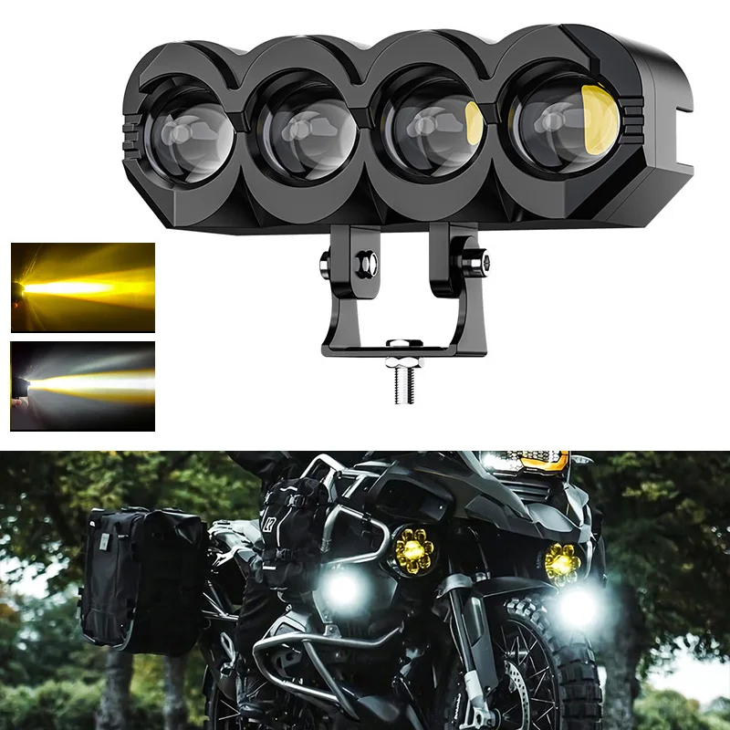 2/3/4 Lens LED Motorcycle Spotlight Headlight Auxiliary Fog Light High Low Beam 3570 6000lm Moto Driving Work Lamp Spot Lights
2/3/4 Lens LED Motorcycle Spotlight Headlight Auxiliary Fog Light High Low Beam 3570 6000lm Moto Driving Work Lamp Spot Lights