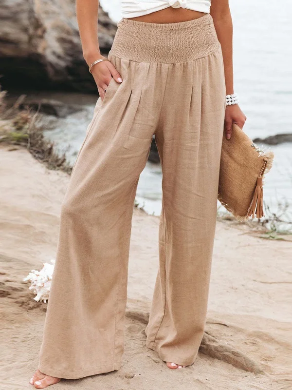 Льняные брюки-палаццо женские летние, тонкие, свободные, с эластичным поясом, прямые, длинные, повседневные, с высокой талией, стройнящие, драпирующиеся
Льняные брюки-палаццо женские летние, тонкие, свободные, с эластичным поясом, прямые, длинные, повседневные, с высокой талией, стройнящие, драпирующиеся