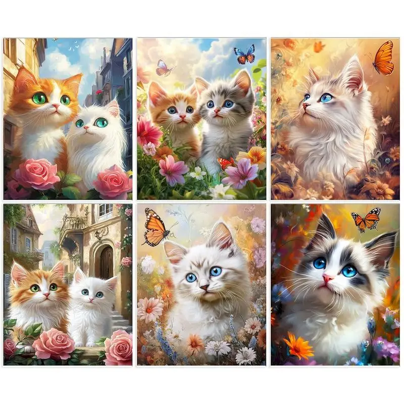 GATYZTORY Oil Painting By Numbers DIY Crafts Animal Cat Acrylic Paint Canvas Adults Kits Picture For Home Decor Art Gift
GATYZTORY Oil Painting By Numbers DIY Crafts Animal Cat Acrylic Paint Canvas Adults Kits Picture For Home Decor Art Gift