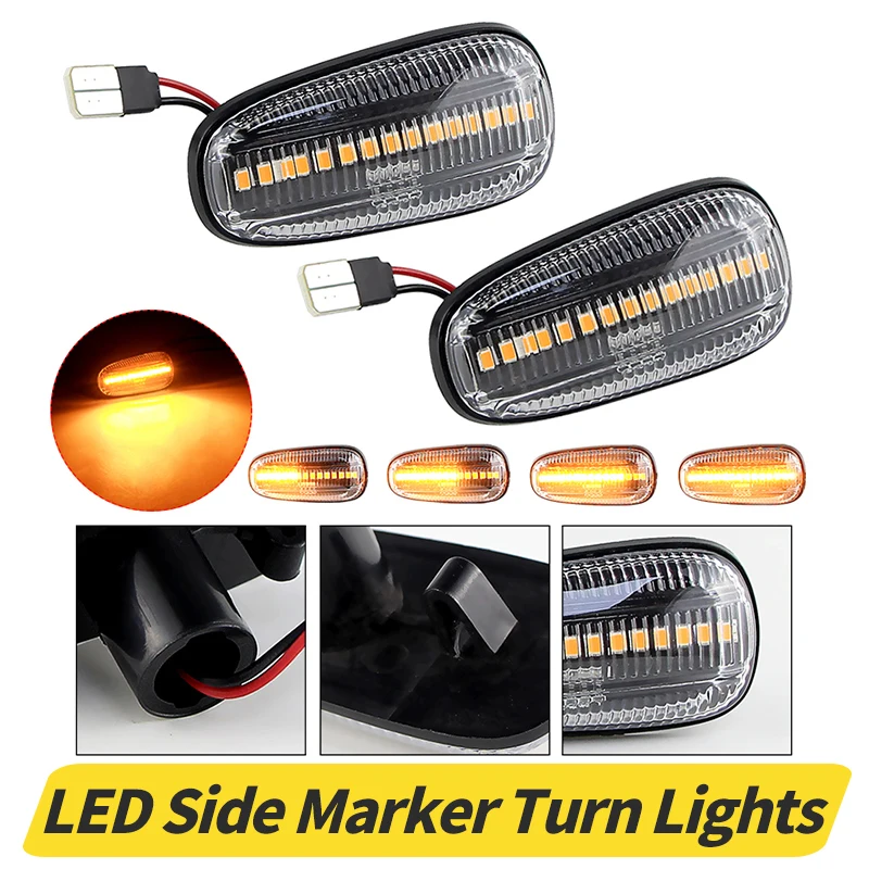 2Pcs LED Dynamic Fender Side Marker Light Turn Signal Lamps For Opel Frontera B/Speedster Astra G/Zafira A/Cadillac STS Vauxhall
2Pcs LED Dynamic Fender Side Marker Light Turn Signal Lamps For Opel Frontera B/Speedster Astra G/Zafira A/Cadillac STS Vauxhall