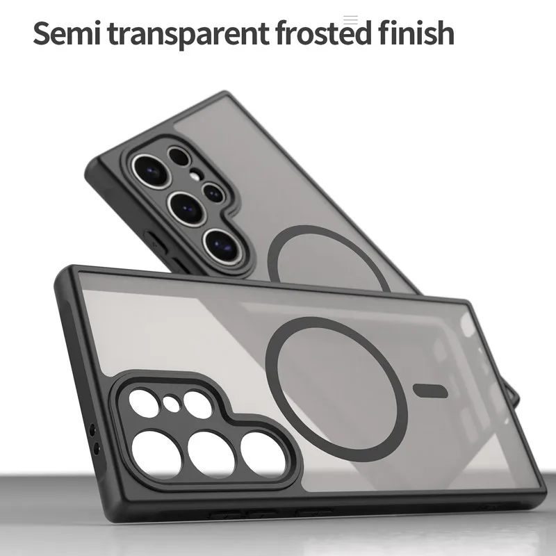 Для Samsung Galaxy S24 S25 Ultra, S25 Plus Магнитный чехол ELVEV Матовый жесткий ПК Матовый полупрозрачный чехол на присоске для телефона
Для Samsung Galaxy S24 S25 Ultra, S25 Plus Магнитный чехол ELVEV Матовый жесткий ПК Матовый полупрозрачный чехол на присоске для телефона