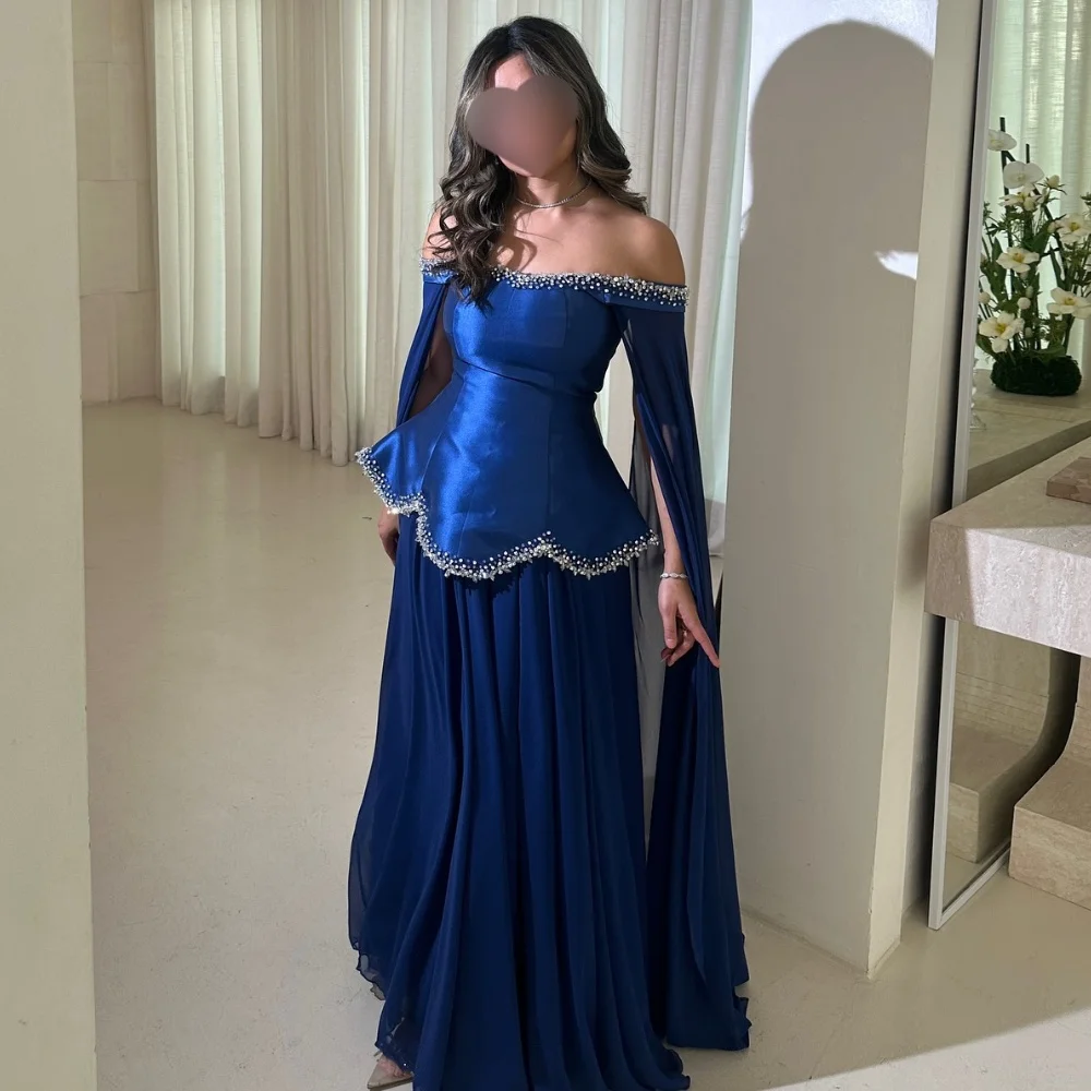 Exquisite Intricate Casual Chiffon Beading Rhinestone Sequined A-line Off-the-shoulder Long Dresses Bespoke Occasion Dresses
Exquisite Intricate Casual Chiffon Beading Rhinestone Sequined A-line Off-the-shoulder Long Dresses Bespoke Occasion Dresses