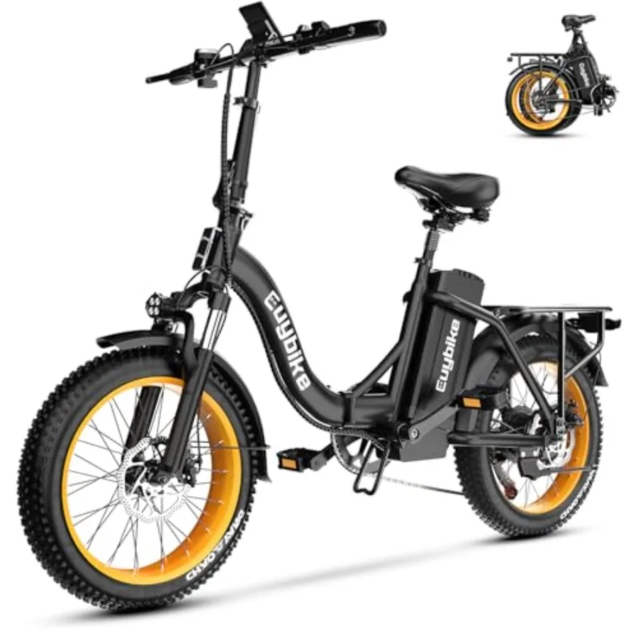 Folding Electric Bike for Adults: 1000W Motor 48V 20AH Battery 30MPH/80 Miles Range 20 Fat Tire All-Terrain Ebike Front Suspens
Folding Electric Bike for Adults: 1000W Motor 48V 20AH Battery 30MPH/80 Miles Range 20 Fat Tire All-Terrain Ebike Front Suspens
