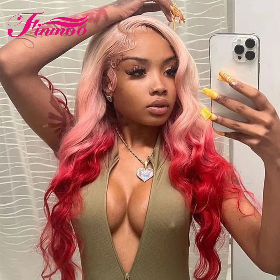 Light Pink Ombr 613 Body Wave Lace Front Wig 13x4 HD Transparent Lace Front Human Hair Wigs For Woman 150 Density Brazilian Hair
Light Pink Ombr 613 Body Wave Lace Front Wig 13x4 HD Transparent Lace Front Human Hair Wigs For Woman 150 Density Brazilian Hair