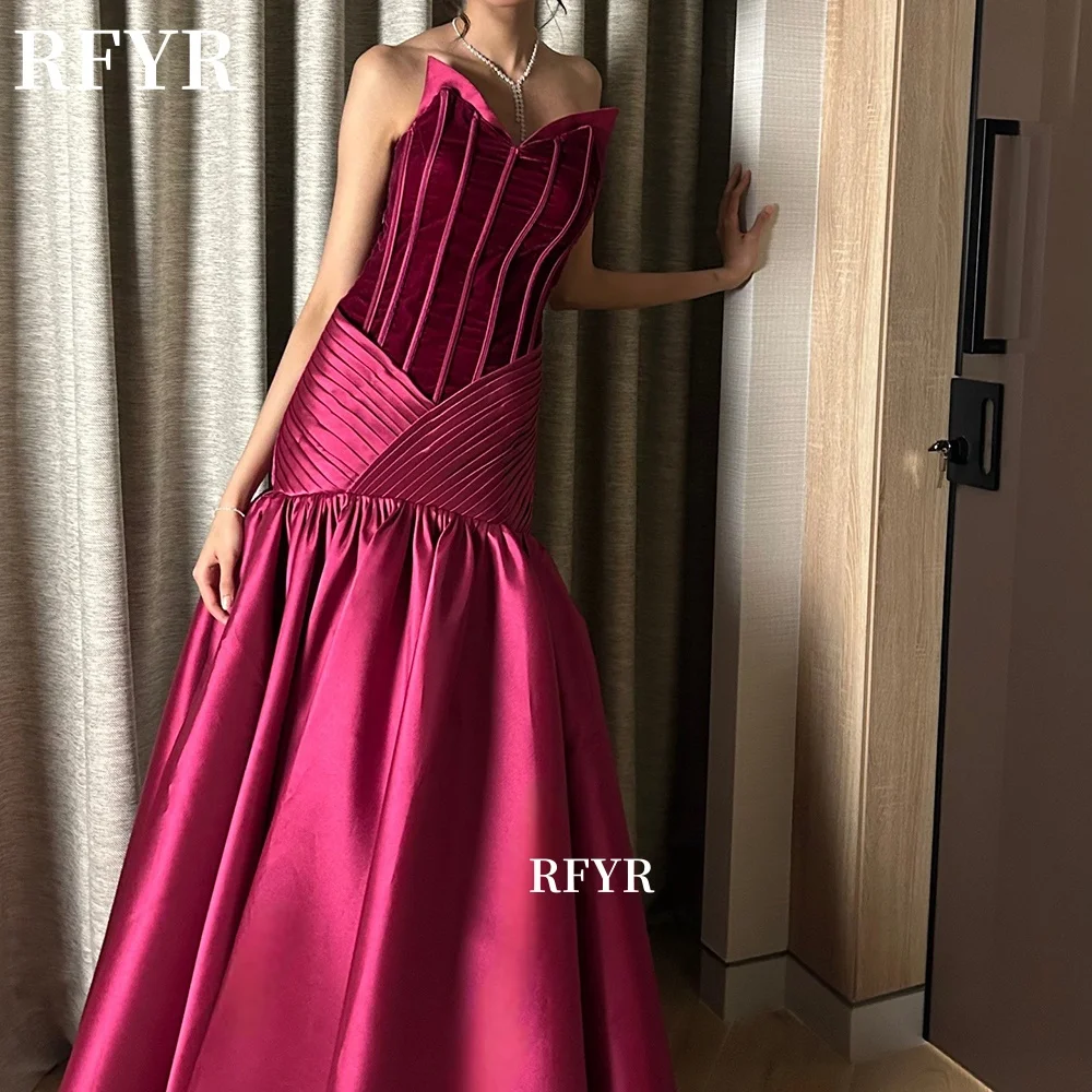 RFYR A Line Prom Dress with Fish Bones Sweetheart Party Dress with Pleats Formal Occasion Dress for Women vestidos Customized
RFYR A Line Prom Dress with Fish Bones Sweetheart Party Dress with Pleats Formal Occasion Dress for Women vestidos Customized