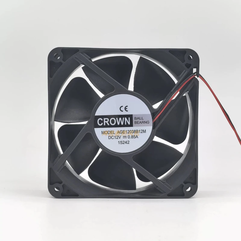 S 1PCS for CROWN AGE12038B12M DC12V 0.85A 12038 12CM 2-wire Case Cooling Fan
S 1PCS for CROWN AGE12038B12M DC12V 0.85A 12038 12CM 2-wire Case Cooling Fan