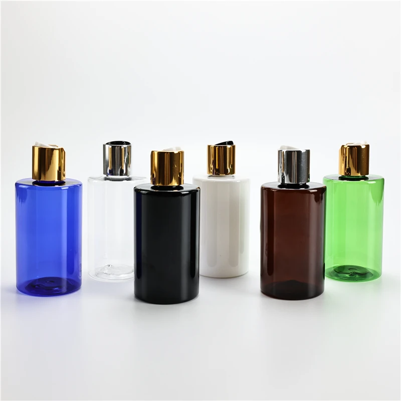 Chunky 200ML X 25 Lotion Plastic Flat Shoulder Bottle With Anodized Aluminum Disc Top Cap Essential Oil Shampoo Travel Container
Chunky 200ML X 25 Lotion Plastic Flat Shoulder Bottle With Anodized Aluminum Disc Top Cap Essential Oil Shampoo Travel Container