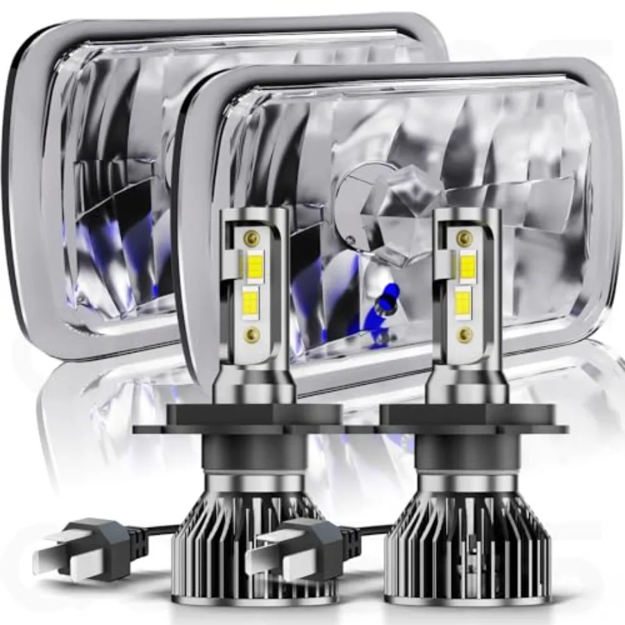 Pair 7X6 5X7 LED Headlights Fit For Ford E-100 E-150 E-250 E350 Econoline5x7 7x6 Inch Diamond Crystal Clear Semi Sealed Beam Gl
Pair 7X6 5X7 LED Headlights Fit For Ford E-100 E-150 E-250 E350 Econoline5x7 7x6 Inch Diamond Crystal Clear Semi Sealed Beam Gl