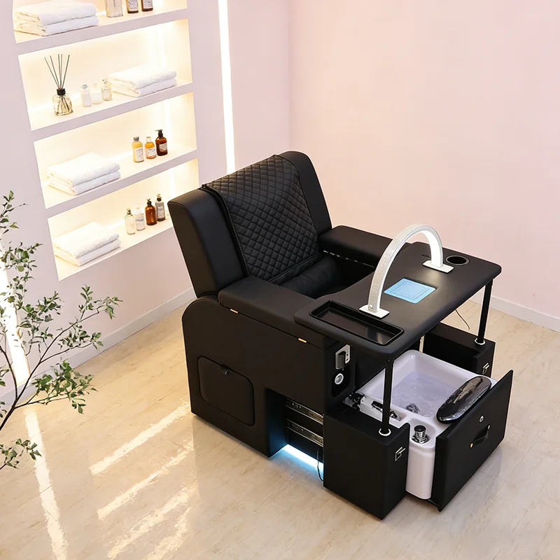 eh-Multifunctional Black Foot Manicure Chair Luxury Electric Massage Pedicure Chair with Vacuum Cleaner and Nail Polish Lamp@
eh-Multifunctional Black Foot Manicure Chair Luxury Electric Massage Pedicure Chair with Vacuum Cleaner and Nail Polish Lamp@