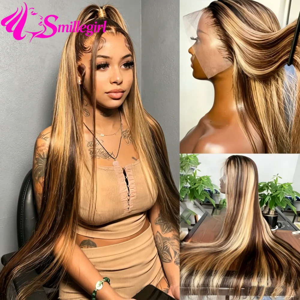 200 Density P4/27 Highlight 13x6 Lace Frontal Wig 4/27 Pre Plucked Colored Straight Frontal Wig 36 Inch HD Transparent Lace Human Hair Wigs For Women
200 Density P4/27 Highlight 13x6 Lace Frontal Wig 4/27 Pre Plucked Colored Straight Frontal Wig 36 Inch HD Transparent Lace Human Hair Wigs For Women