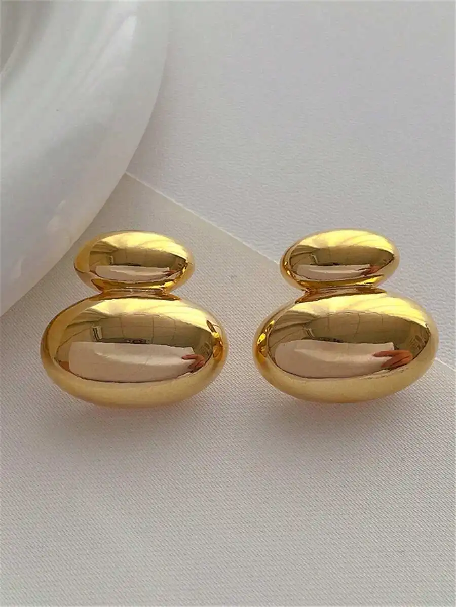 Vintage Double Oval Stud Earrings Minimalist Women Jewelry For Party Banquet Travel Daily Wear
Vintage Double Oval Stud Earrings Minimalist Women Jewelry For Party Banquet Travel Daily Wear