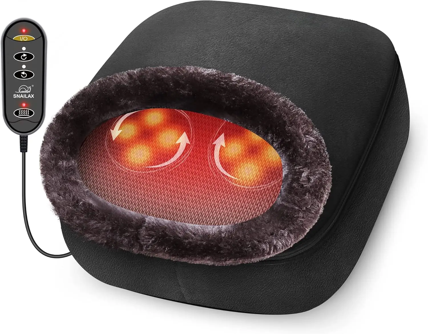 2-in-1 Shiatsu Foot and Back Masser with Heat - Electric Kneading Warmer for Legs, Perfect Gift for Women and Men
2-in-1 Shiatsu Foot and Back Masser with Heat - Electric Kneading Warmer for Legs, Perfect Gift for Women and Men