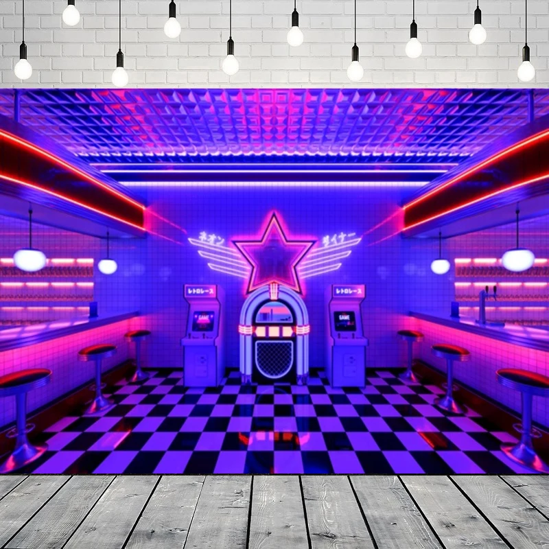 Фон для фотосъемки в стиле ретро 50-х годов, аркадная машина 1950-х годов, музыкальный автомат, фаст-фуд, магазин газировки, обеденный фон для вечеринки, настенный баннер, декор
Фон для фотосъемки в стиле ретро 50-х годов, аркадная машина 1950-х годов, музыкальный автомат, фаст-фуд, магазин газировки, обеденный фон для вечеринки, настенный баннер, декор