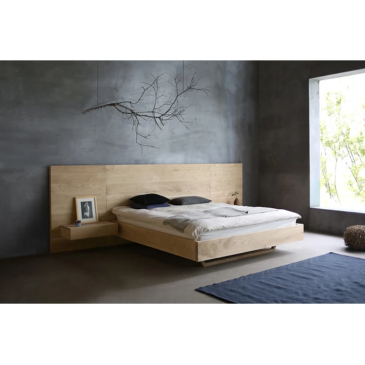 #Simple Modern Nordic Style Hillbach Custom French Oak King Bed Ecological Solid Wood Furniture Soft Bed YG-056 180x210cm
#Simple Modern Nordic Style Hillbach Custom French Oak King Bed Ecological Solid Wood Furniture Soft Bed YG-056 180x210cm