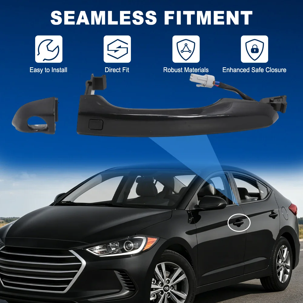 Chrome /Black Exterior Door Handle Keyless Front Left/Right For Hyundai Elantra with smart key 2017-2020 82651-F2200,82652-F2010
Chrome /Black Exterior Door Handle Keyless Front Left/Right For Hyundai Elantra with smart key 2017-2020 82651-F2200,82652-F2010