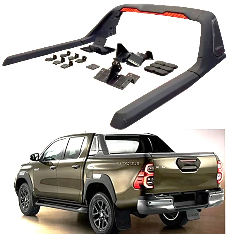 4x4 Pickup Accessories Anti Sport Roll Bar for 2015 -2021 for Hilux Revo Roll Bar with Led Lights
4x4 Pickup Accessories Anti Sport Roll Bar for 2015 -2021 for Hilux Revo Roll Bar with Led Lights