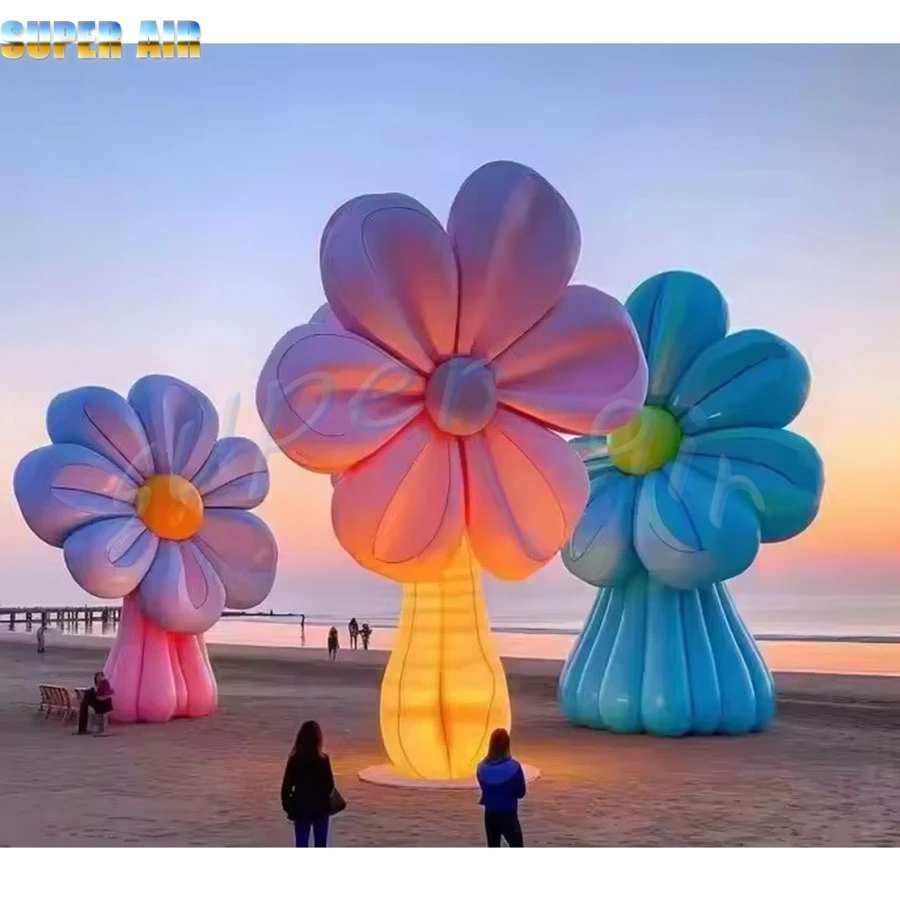 Customizable design standing inflatable giant flower with colorful led lighting for decoration
Customizable design standing inflatable giant flower with colorful led lighting for decoration