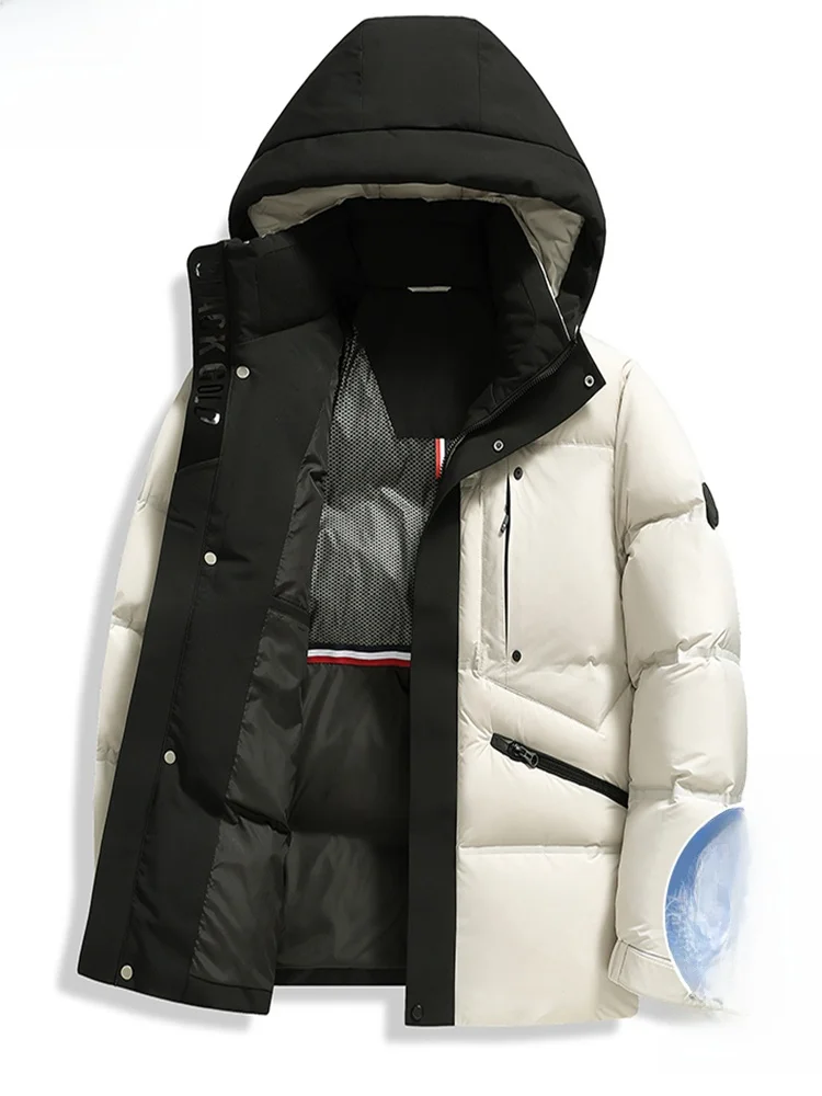 Мужская пуховая куртка 90 Du с капюшоном, новая расцветка, теплая, повседневная, высококачественная, морозостойкая верхняя одежда из полиэфирного волокна
Мужская пуховая куртка 90 Du с капюшоном, новая расцветка, теплая, повседневная, высококачественная, морозостойкая верхняя одежда из полиэфирного волокна