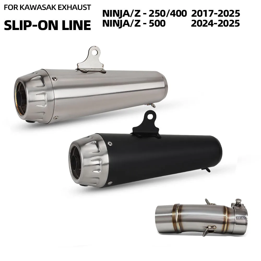 Z500 Exhaust muffler For Kawasaki Ninja 250/400/500 Z250 Z400 Z500 2017-2026 Motorcycle Exhaust adapter mid link pipe kit
Z500 Exhaust muffler For Kawasaki Ninja 250/400/500 Z250 Z400 Z500 2017-2026 Motorcycle Exhaust adapter mid link pipe kit
