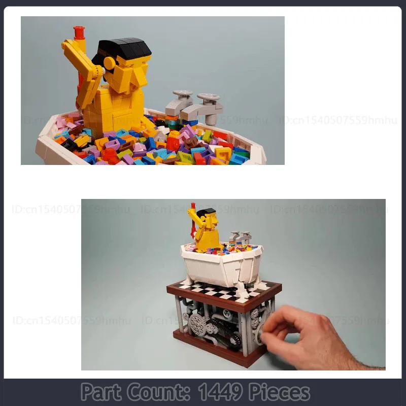 Bath Scene MOC Creative Toys Building Block Manual Operation Model Technology Brick Sets DIY Assembly Children's Xmas Gifts
Bath Scene MOC Creative Toys Building Block Manual Operation Model Technology Brick Sets DIY Assembly Children's Xmas Gifts