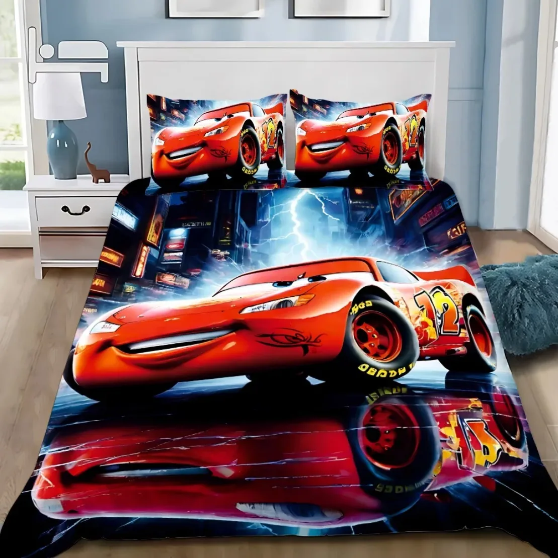 Red Cars Lightning McQueen Bedding Set 2/3-piece Set 3D Children's Quilt Cover 100% Polyester Home Decor Cartoon
Red Cars Lightning McQueen Bedding Set 2/3-piece Set 3D Children's Quilt Cover 100% Polyester Home Decor Cartoon