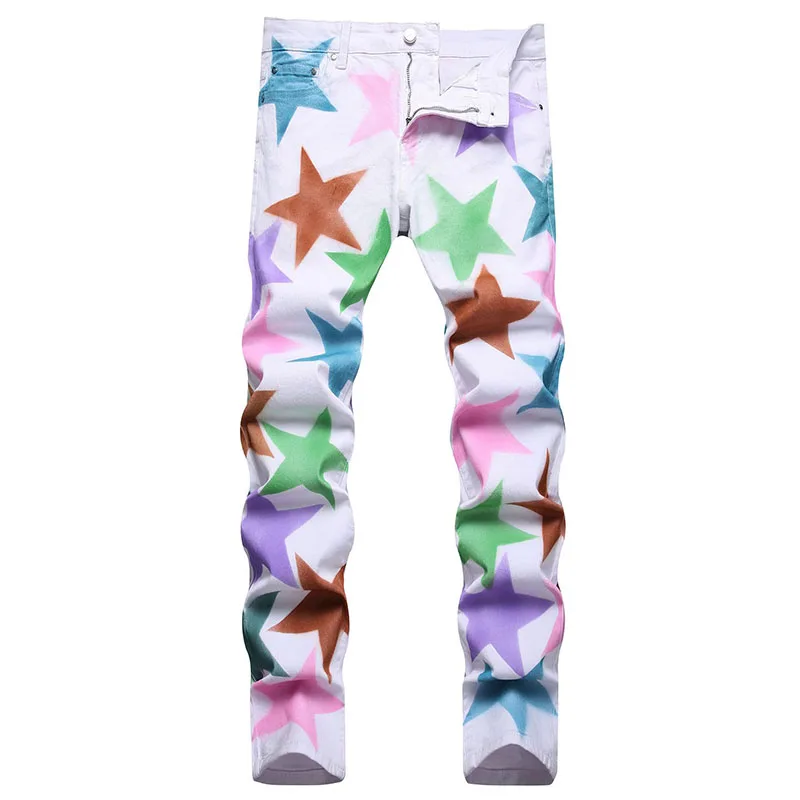 2023 New Style Men White Paintings Jeans Spring Autumn Pantalon Hombre Cotton Pants Men's Slim Fashion Stretch Casual Trousers
2023 New Style Men White Paintings Jeans Spring Autumn Pantalon Hombre Cotton Pants Men's Slim Fashion Stretch Casual Trousers