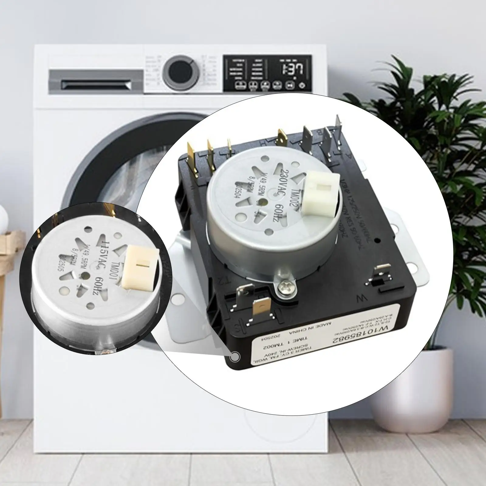 Portable Dryer Timer Switch Washer Machine Spare Part Metal Construction for Whirlpool Kenmore Maytag
Portable Dryer Timer Switch Washer Machine Spare Part Metal Construction for Whirlpool Kenmore Maytag