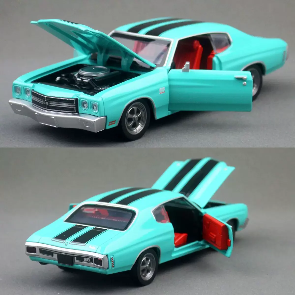 1:24 Chevelle SS 454 1970 Muscle Sports Car Simulation Alloy Model Toy Sound and Light Series Collection Gift
1:24 Chevelle SS 454 1970 Muscle Sports Car Simulation Alloy Model Toy Sound and Light Series Collection Gift