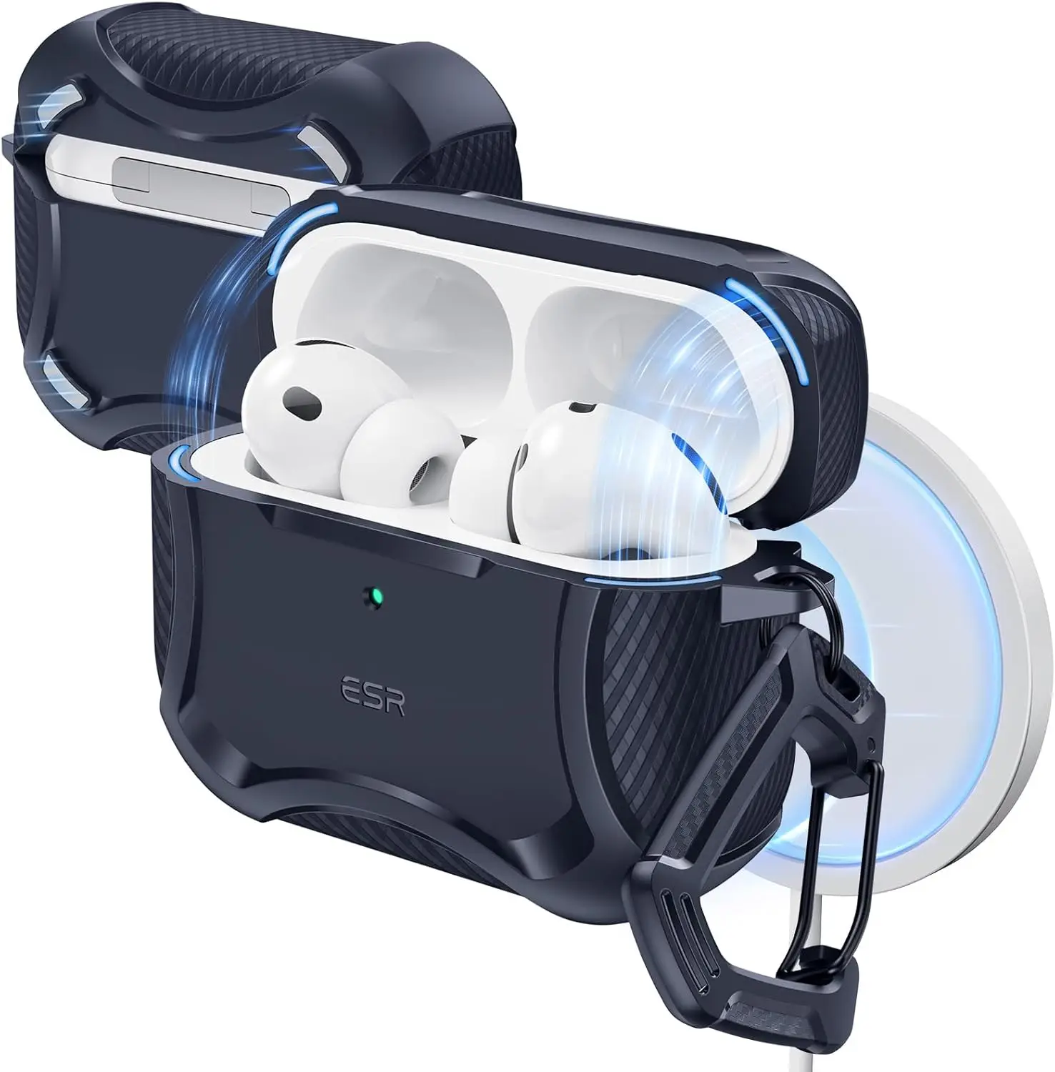 Premium Magnetic Case for Latest Wireless Earbuds with MagSafe Charging and Drop Protection in Navy Blue
Premium Magnetic Case for Latest Wireless Earbuds with MagSafe Charging and Drop Protection in Navy Blue
