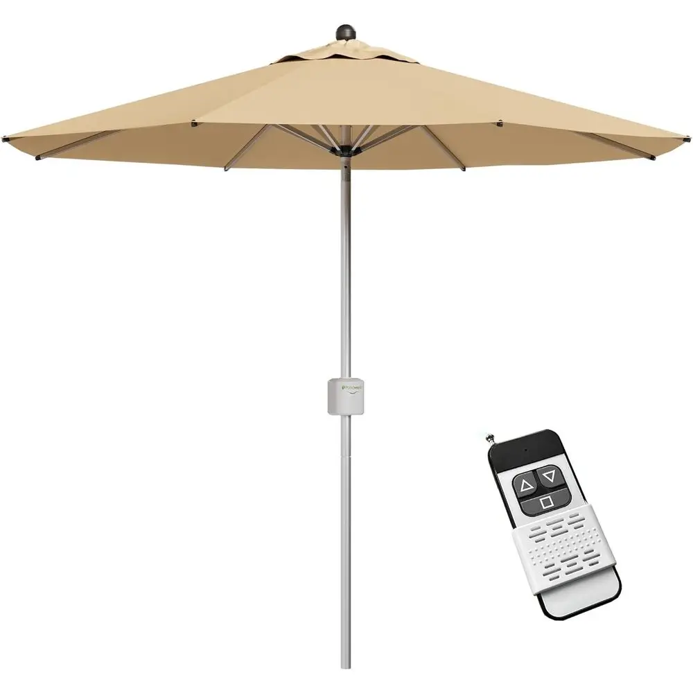 Motorized Patio Umbrella with Remote, Heavy Duty, Removable Power Bank, Suitable for Outdoor, Pool, Garden, Beach, Beige
Motorized Patio Umbrella with Remote, Heavy Duty, Removable Power Bank, Suitable for Outdoor, Pool, Garden, Beach, Beige