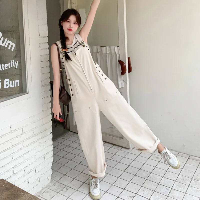 Retro Loose Design Workwear Denim Overalls Women's Summer New Style Age-Defying Slimming Strap Jumpsuit High Waist Long Pants
Retro Loose Design Workwear Denim Overalls Women's Summer New Style Age-Defying Slimming Strap Jumpsuit High Waist Long Pants