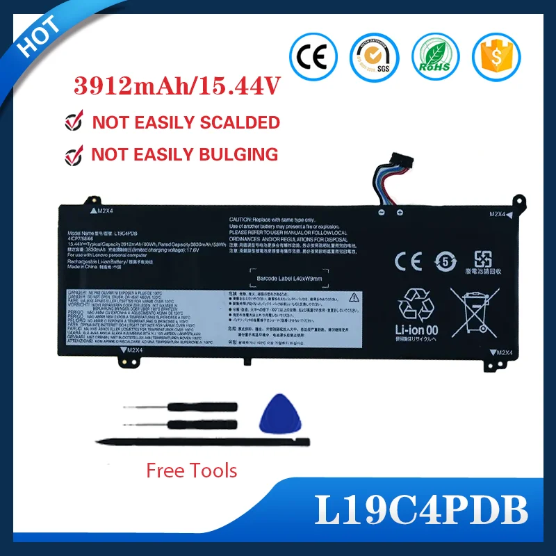 L19C4PDB 60Wh Laptop Battery For Lenovo Thinkbook 14S Yoga ITL Thinkbook 14 15 G2 G3 ITL ARE ACL Sereis L19M4PDB SB10Z21200
L19C4PDB 60Wh Laptop Battery For Lenovo Thinkbook 14S Yoga ITL Thinkbook 14 15 G2 G3 ITL ARE ACL Sereis L19M4PDB SB10Z21200