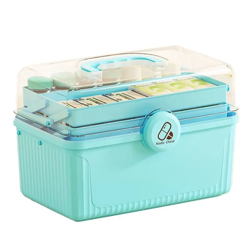 Portable Multi-Layer Medicine Organizer Box Large Capacity Kit Storage With Classification Compartments
Portable Multi-Layer Medicine Organizer Box Large Capacity Kit Storage With Classification Compartments