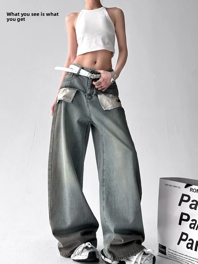 Винтажные широкие джинсы American Sle, женские прямые длинные брюки с высокой талией, дизайн весны 2025 года, хлопковая эластичная резинка...
Винтажные широкие джинсы American Sle, женские прямые длинные брюки с высокой талией, дизайн весны 2025 года, хлопковая эластичная резинка...