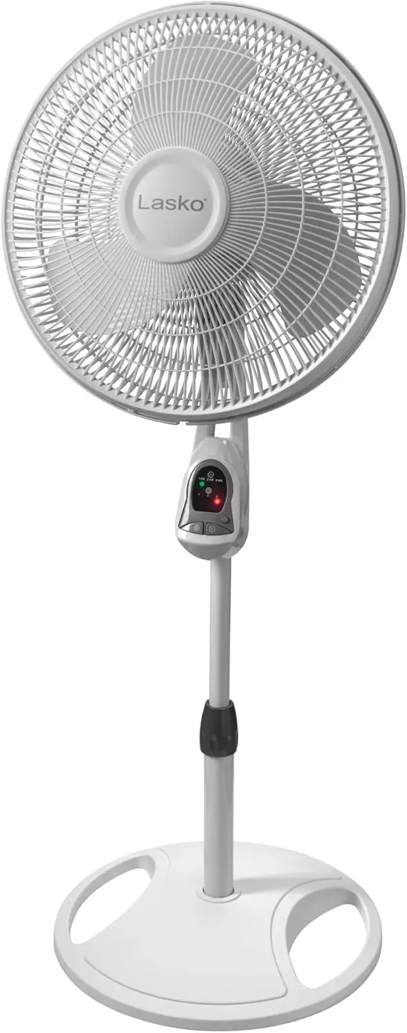 Oscillating Pedestal Stand Fan with Remote and Timer for Indoor Bedroom Living Room Home Office Dorm Use, 16 Inch, White
Oscillating Pedestal Stand Fan with Remote and Timer for Indoor Bedroom Living Room Home Office Dorm Use, 16 Inch, White