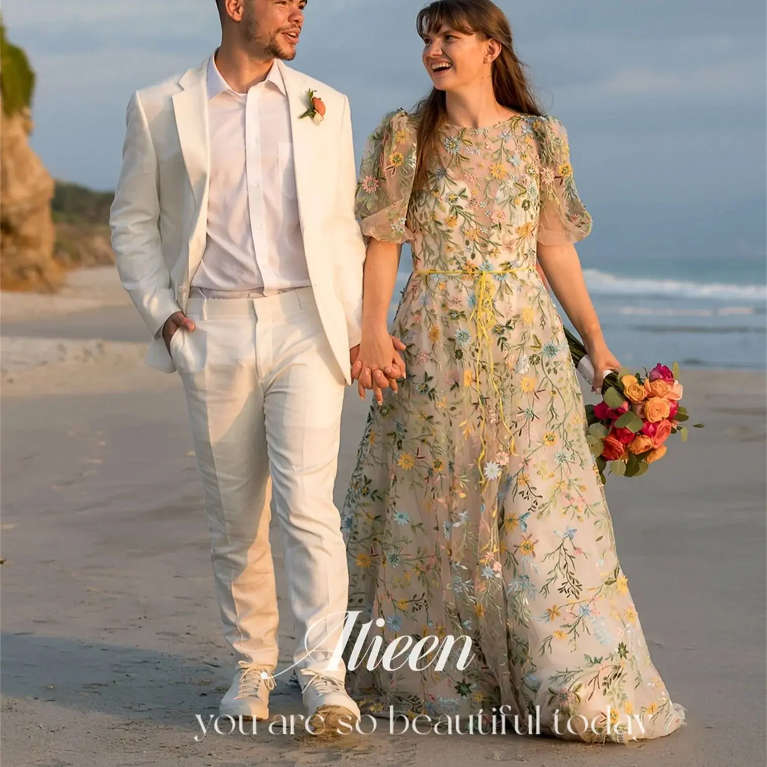 Aileen Green Party Dress for Wedding Dresses Customized Women's Evening Dress Flowers Formal Dresses Woman Lace A-line Luxurious
Aileen Green Party Dress for Wedding Dresses Customized Women's Evening Dress Flowers Formal Dresses Woman Lace A-line Luxurious
