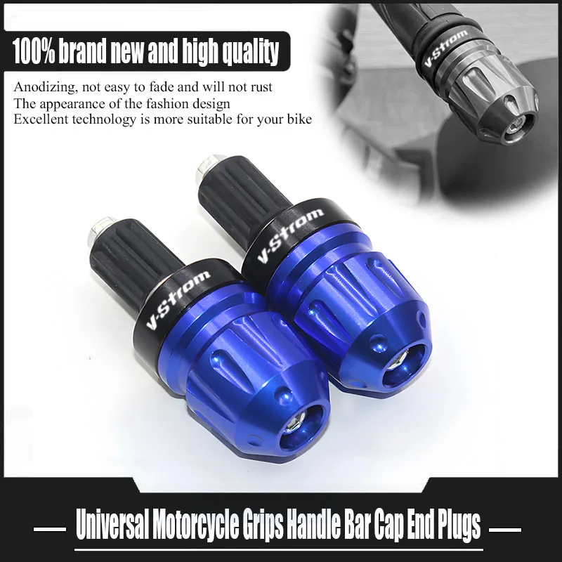Motorcycle Handlebar Ends CNC Handle Bar Grips Cap For Suzuki VStrom 650 V-Strom 650 1000 1050/xt DL250 DL650 dl1000 Accessories
Motorcycle Handlebar Ends CNC Handle Bar Grips Cap For Suzuki VStrom 650 V-Strom 650 1000 1050/xt DL250 DL650 dl1000 Accessories