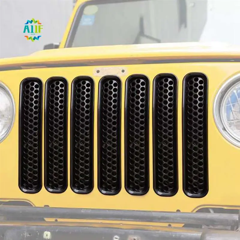 A11F-Honeycomb Mesh, комплект вставок для передней решетки, запасные части, аксессуары для Jeep Wrangler TJ 1997-2006 годов и неограниченное количество (7 шт.)
A11F-Honeycomb Mesh, комплект вставок для передней решетки, запасные части, аксессуары для Jeep Wrangler TJ 1997-2006 годов и неограниченное количество (7 шт.)